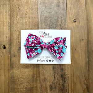 IZZY BOW | Purple & Teal Floral