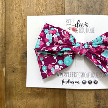 IZZY BOW | Purple & Teal Floral