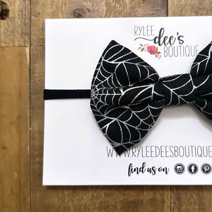 PENELOPE BOW | Metallic Spider Webs