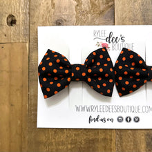 PENELOPE BOW | Orange Polka Dots